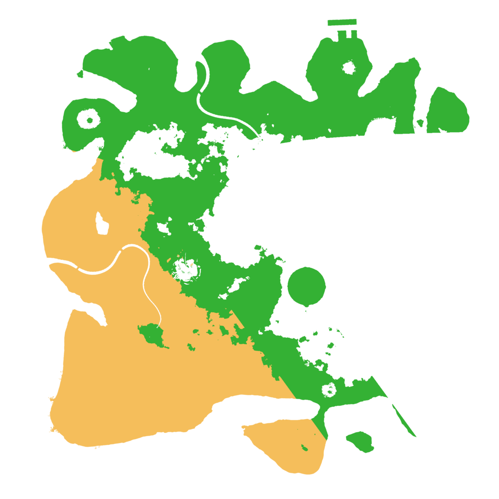 Biome Rust Map: Procedural Map, Size: 3500, Seed: 544743797