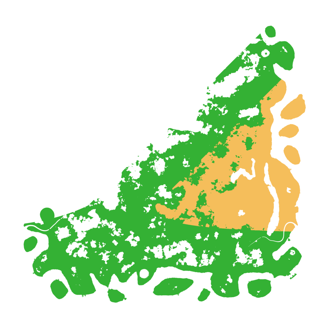 Biome Rust Map: Procedural Map, Size: 6000, Seed: 86807921