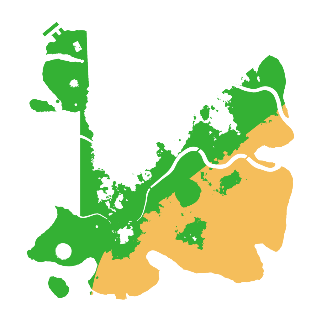 Biome Rust Map: Procedural Map, Size: 3500, Seed: 99466153