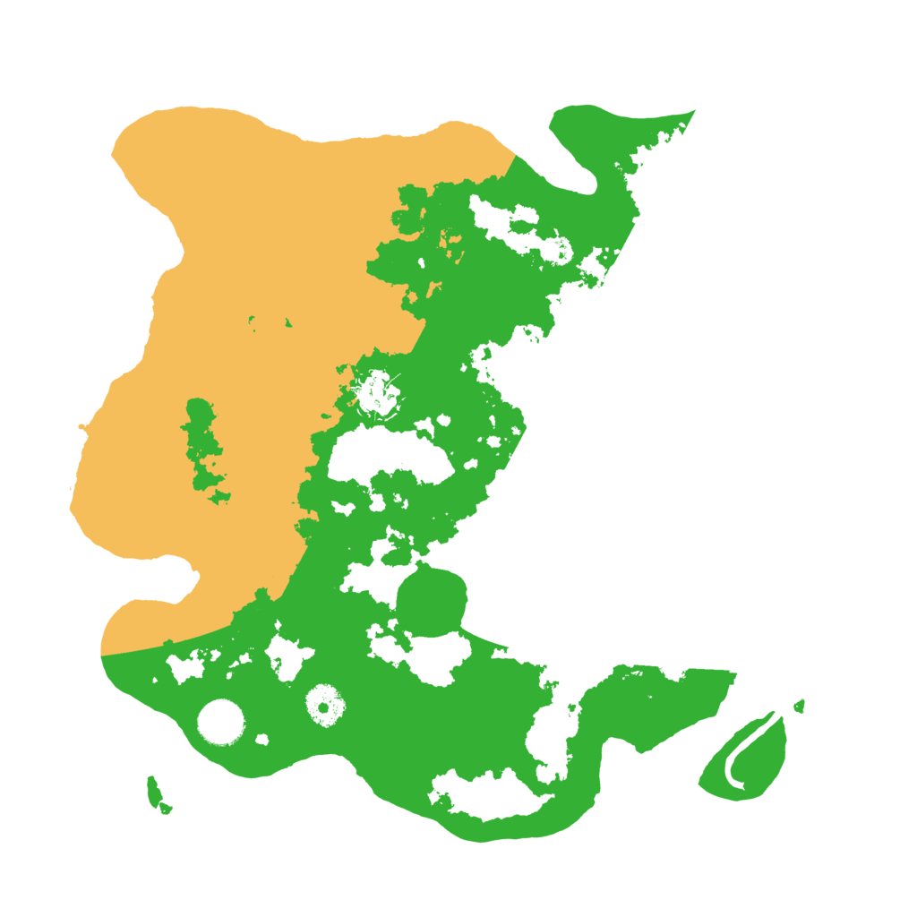 Biome Rust Map: Procedural Map, Size: 3500, Seed: 29580