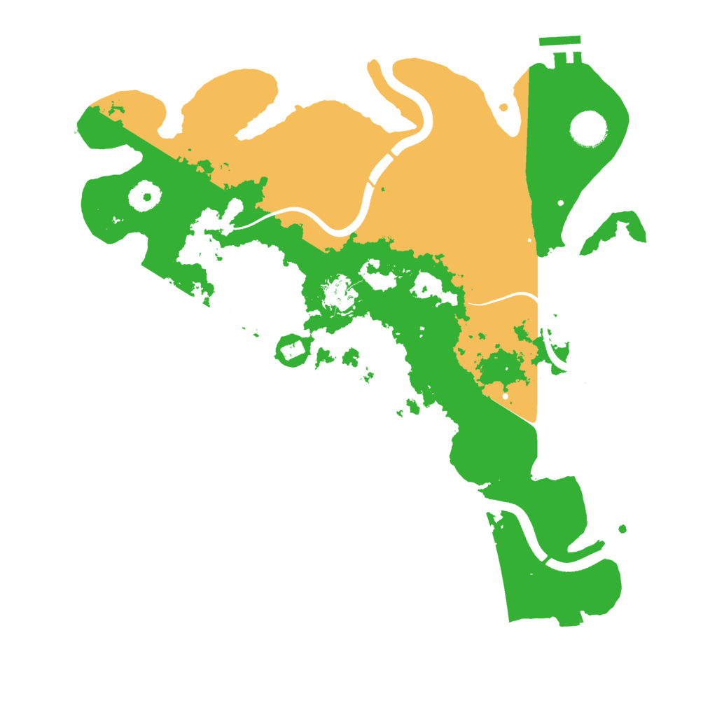 Biome Rust Map: Procedural Map, Size: 3500, Seed: 525283967