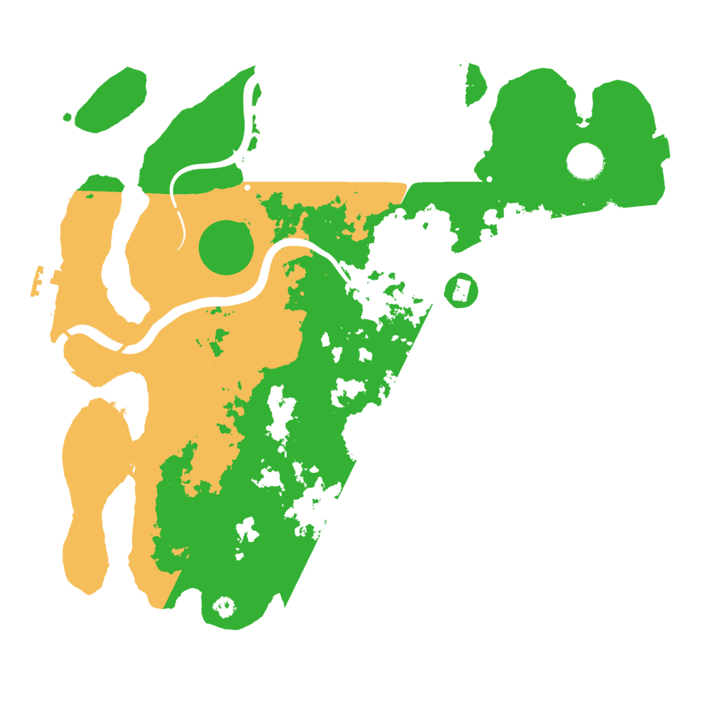 Biome Rust Map: Procedural Map, Size: 3500, Seed: 557937