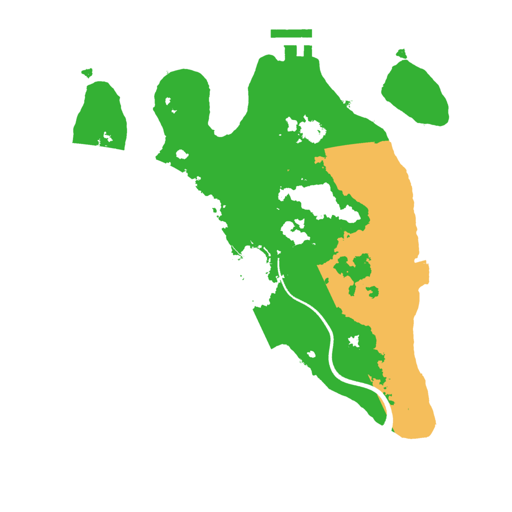 Biome Rust Map: Procedural Map, Size: 2500, Seed: 62716723