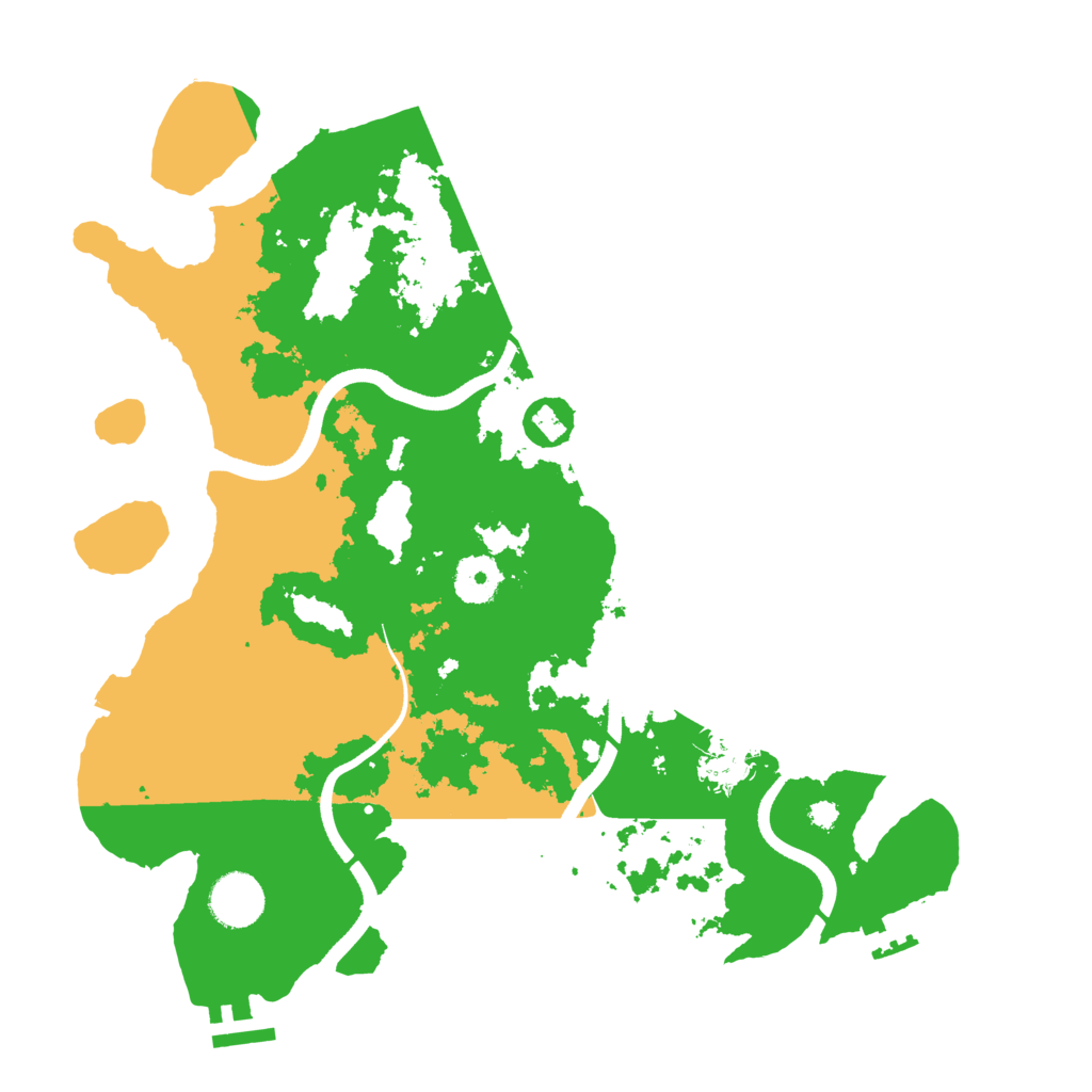 Biome Rust Map: Procedural Map, Size: 3500, Seed: 93845
