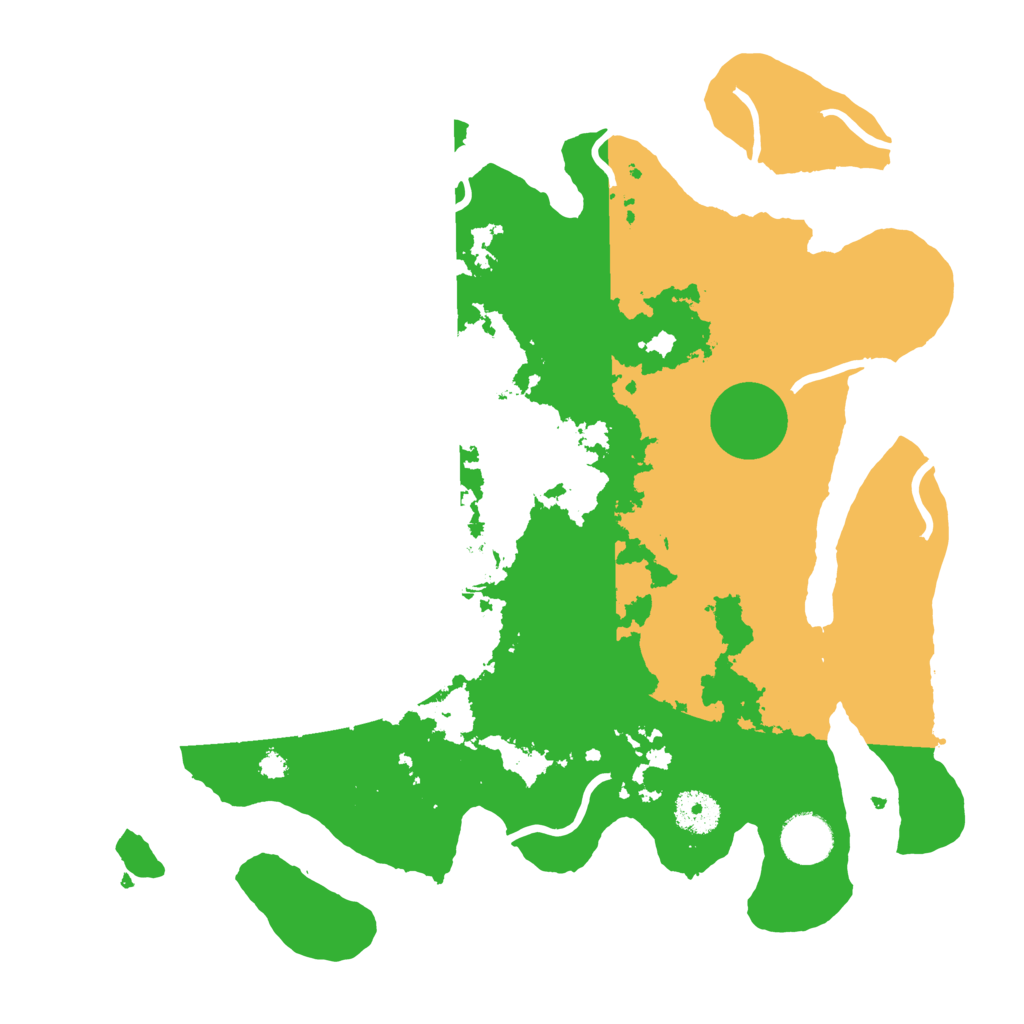 Biome Rust Map: Procedural Map, Size: 3500, Seed: 2183492