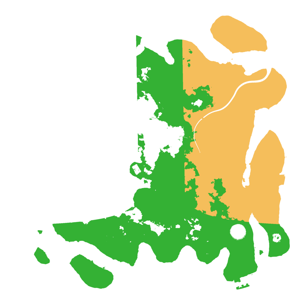 Biome Rust Map: Procedural Map, Size: 3500, Seed: 2183492