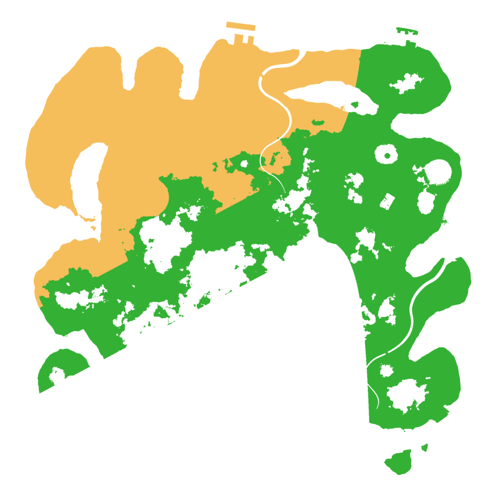 Biome Rust Map: Procedural Map, Size: 3500, Seed: 836274