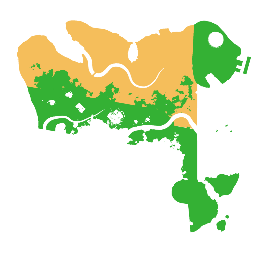 Biome Rust Map: Procedural Map, Size: 3000, Seed: 1666009338