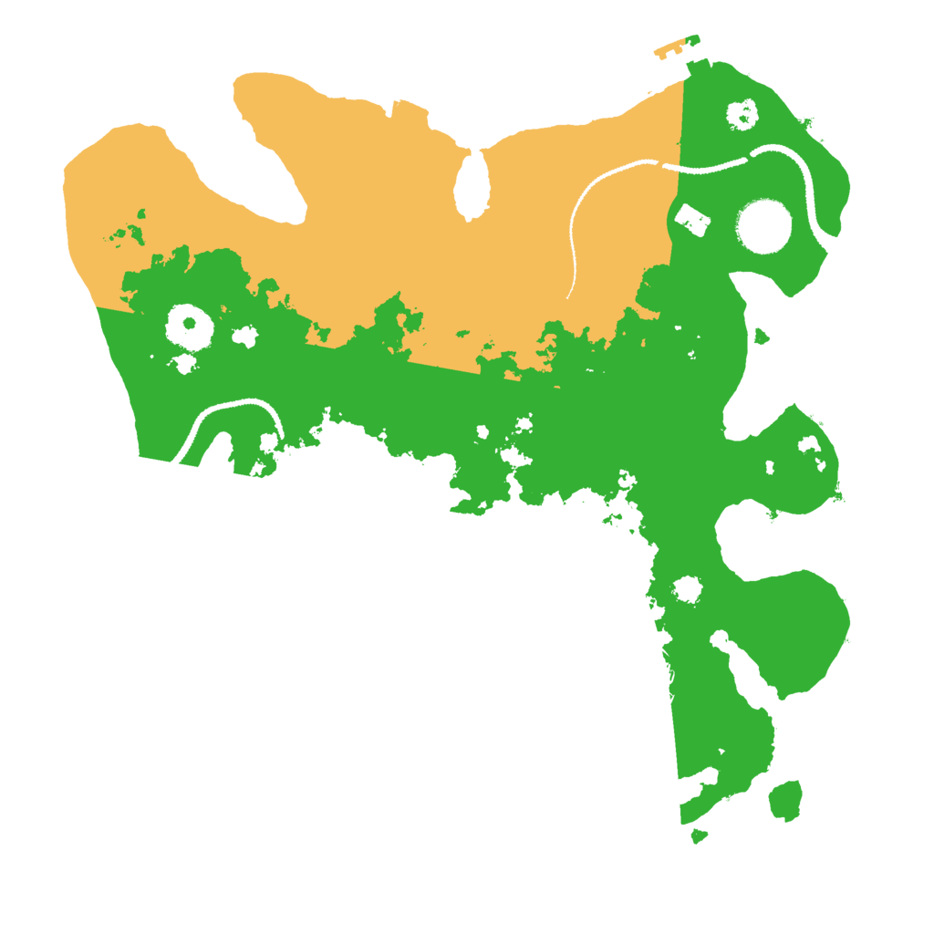 Biome Rust Map: Procedural Map, Size: 3000, Seed: 1666009338