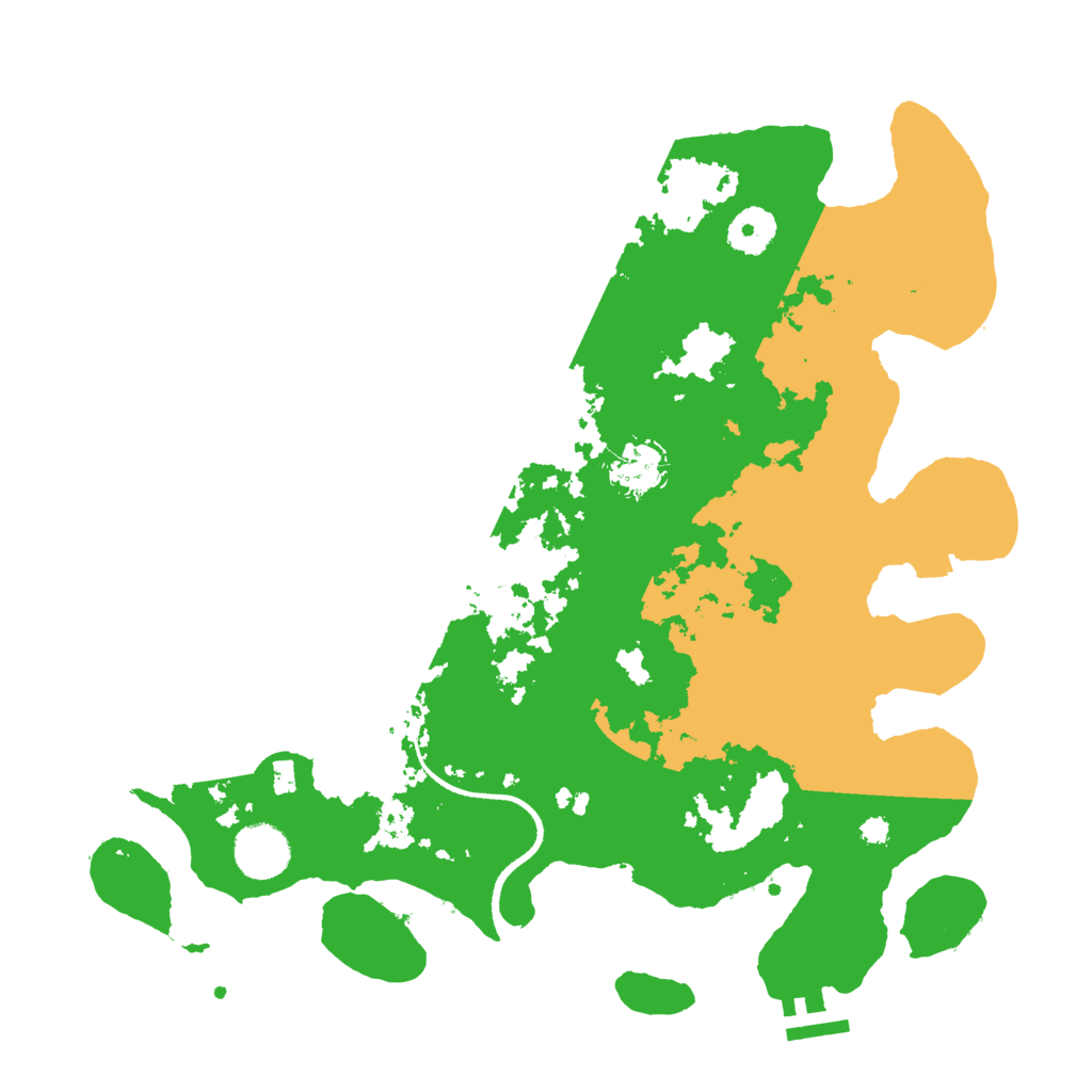 Biome Rust Map: Procedural Map, Size: 3500, Seed: 1945