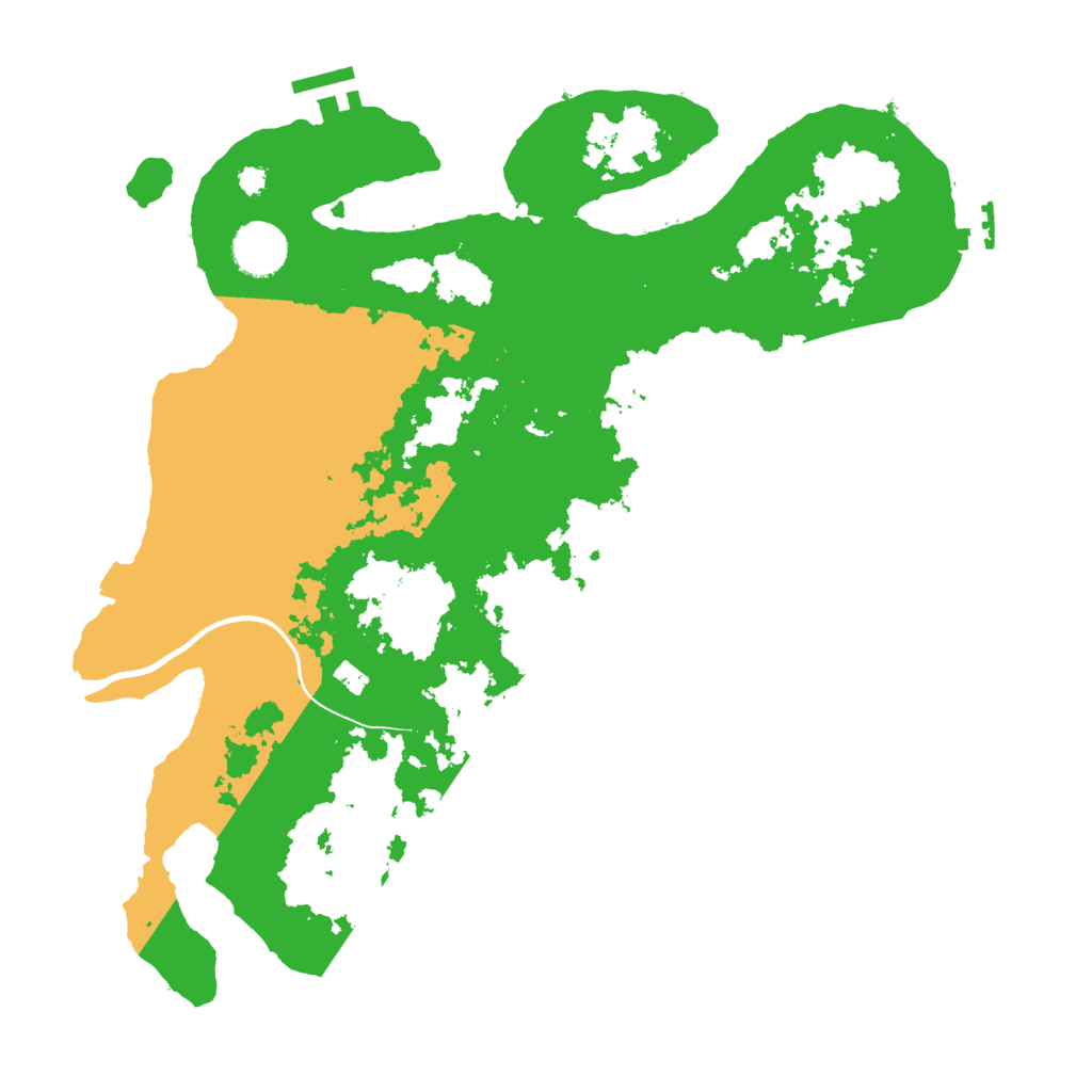 Biome Rust Map: Procedural Map, Size: 3500, Seed: 32303615