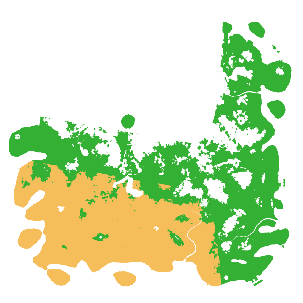 Biome Rust Map: Procedural Map, Size: 6000, Seed: 2453765