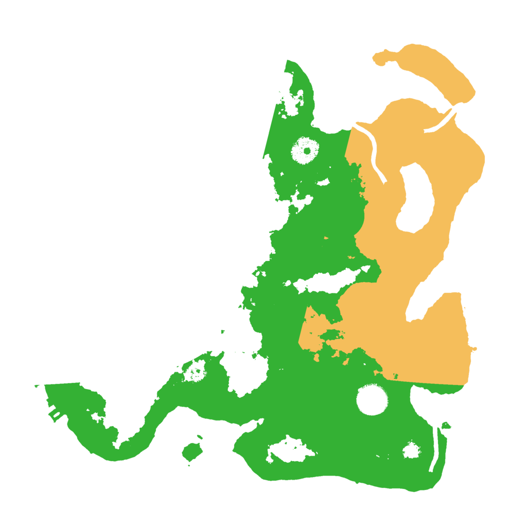 Biome Rust Map: Procedural Map, Size: 3000, Seed: 8204