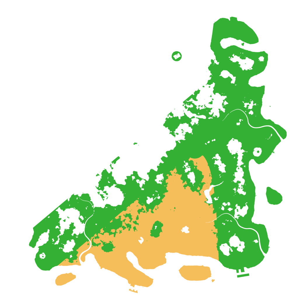 Biome Rust Map: Procedural Map, Size: 5000, Seed: 20210603