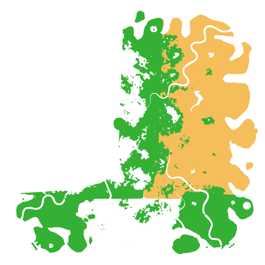 Biome Rust Map: Procedural Map, Size: 6000, Seed: 55948