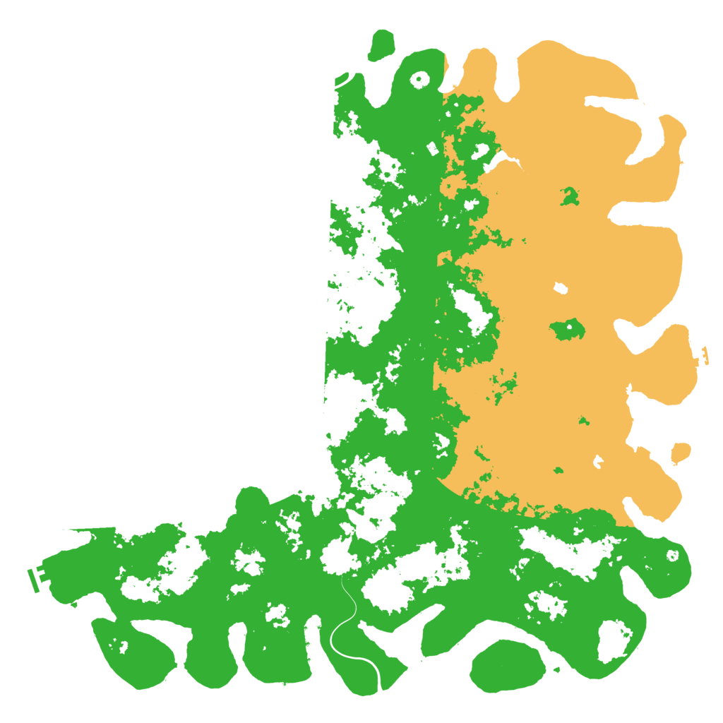 Biome Rust Map: Procedural Map, Size: 6000, Seed: 55948