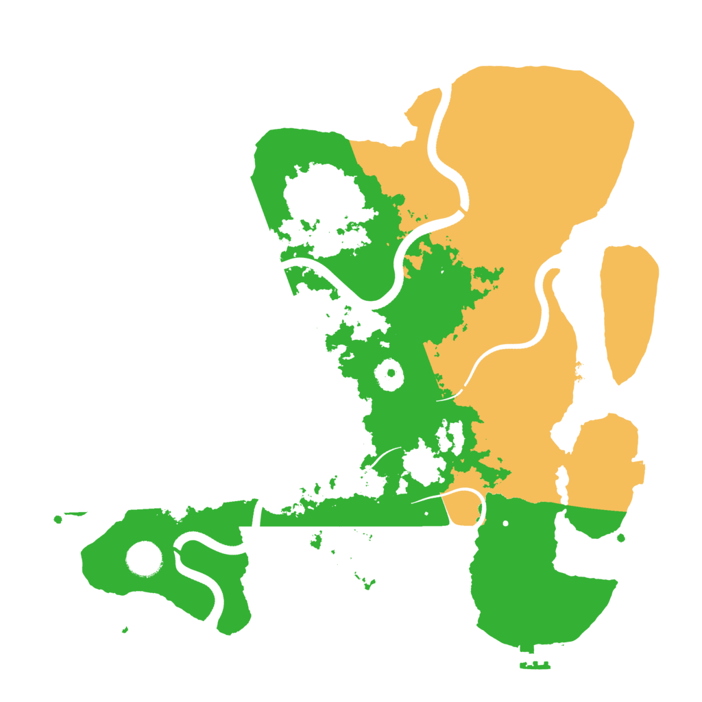 Biome Rust Map: Procedural Map, Size: 3500, Seed: 5990