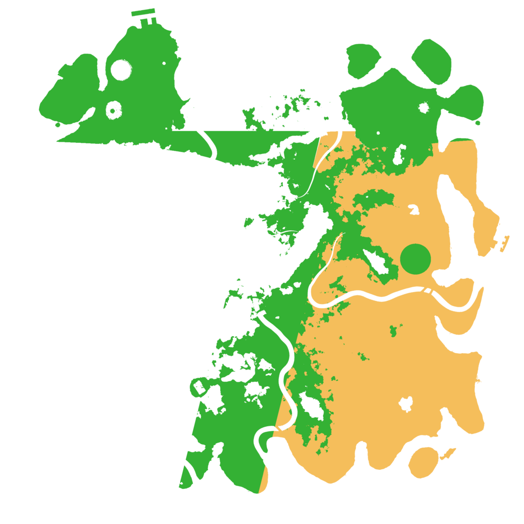 Biome Rust Map: Procedural Map, Size: 4500, Seed: 948169
