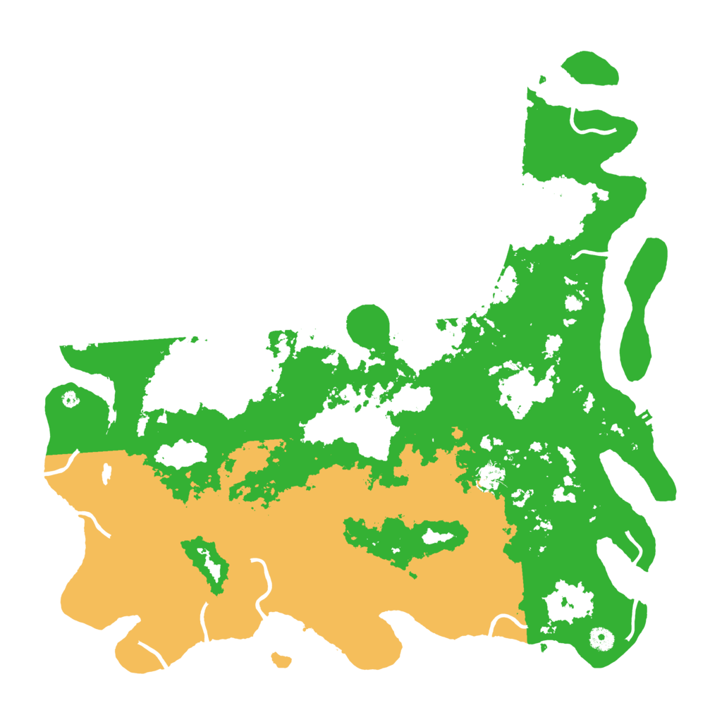 Biome Rust Map: Procedural Map, Size: 4500, Seed: 194075