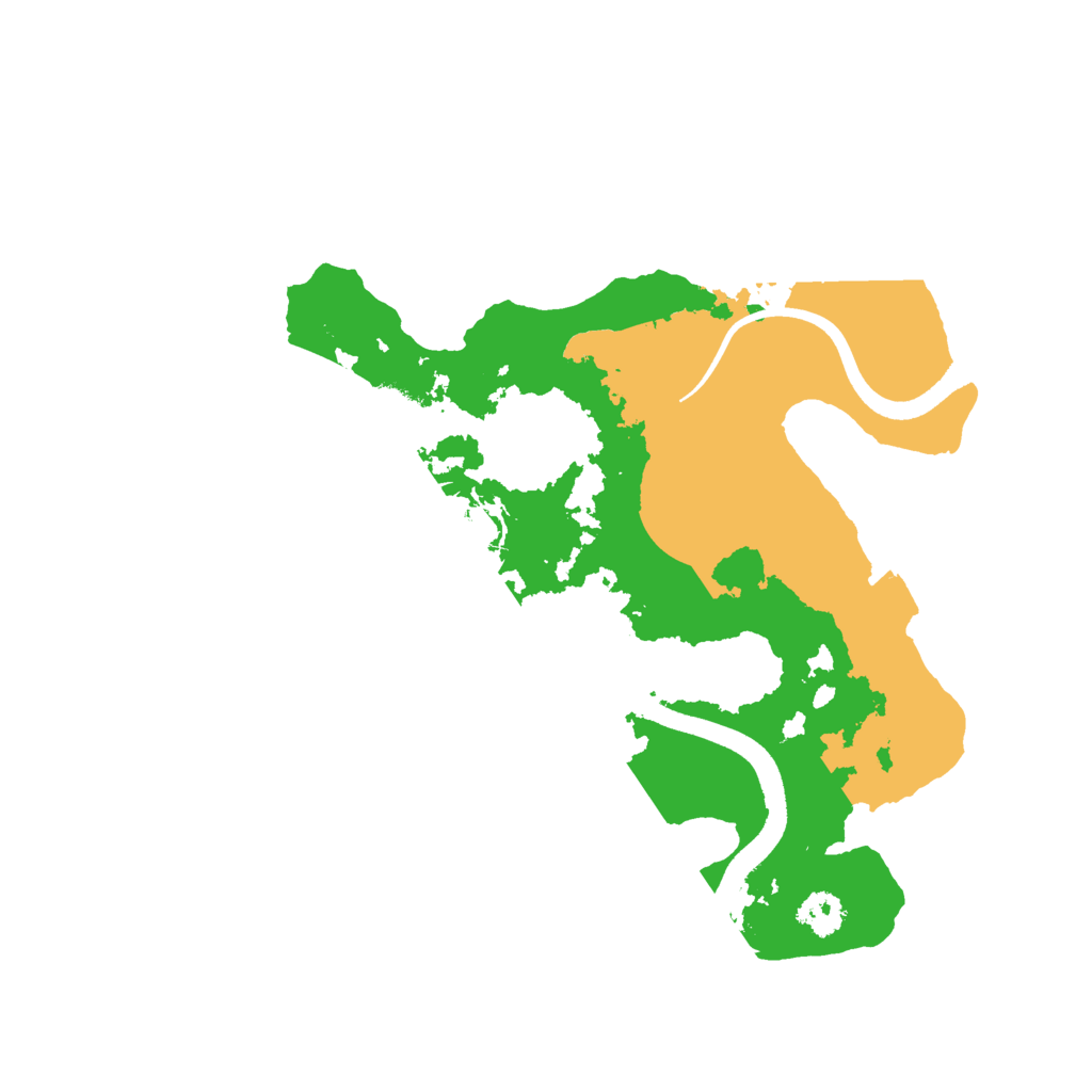 Biome Rust Map: Procedural Map, Size: 2499, Seed: 13826