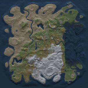 Thumbnail Rust Map: Procedural Map, Size: 5000, Seed: 91977798, 17 Monuments