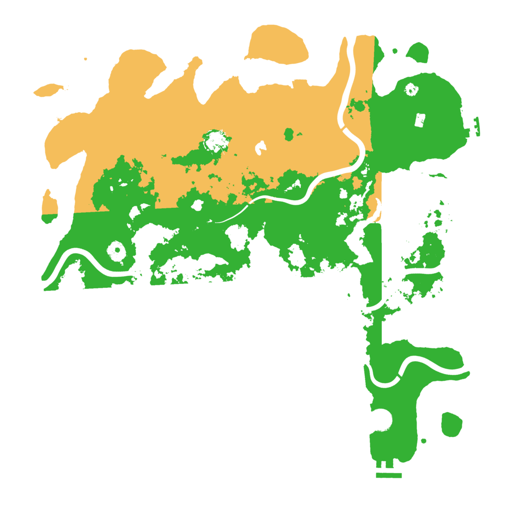 Biome Rust Map: Procedural Map, Size: 4000, Seed: 9876514