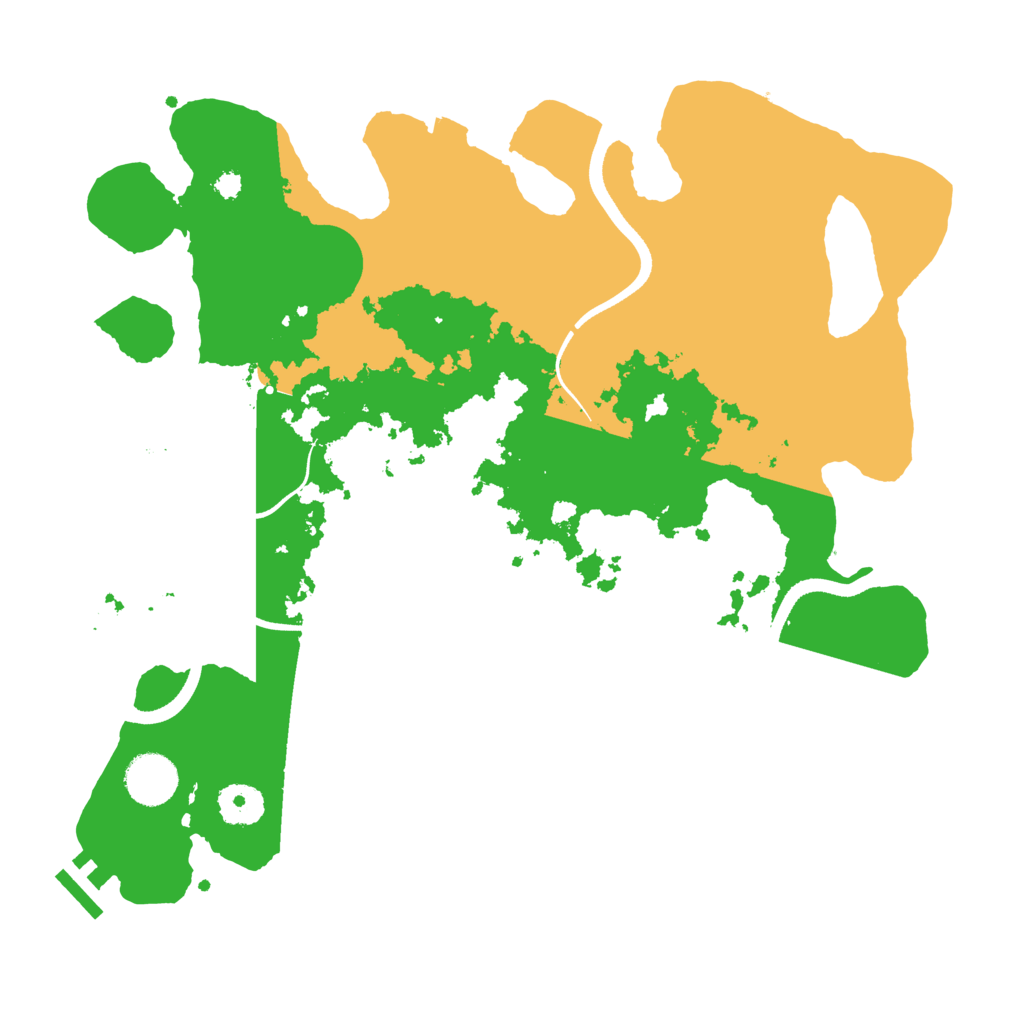 Biome Rust Map: Procedural Map, Size: 3500, Seed: 548485