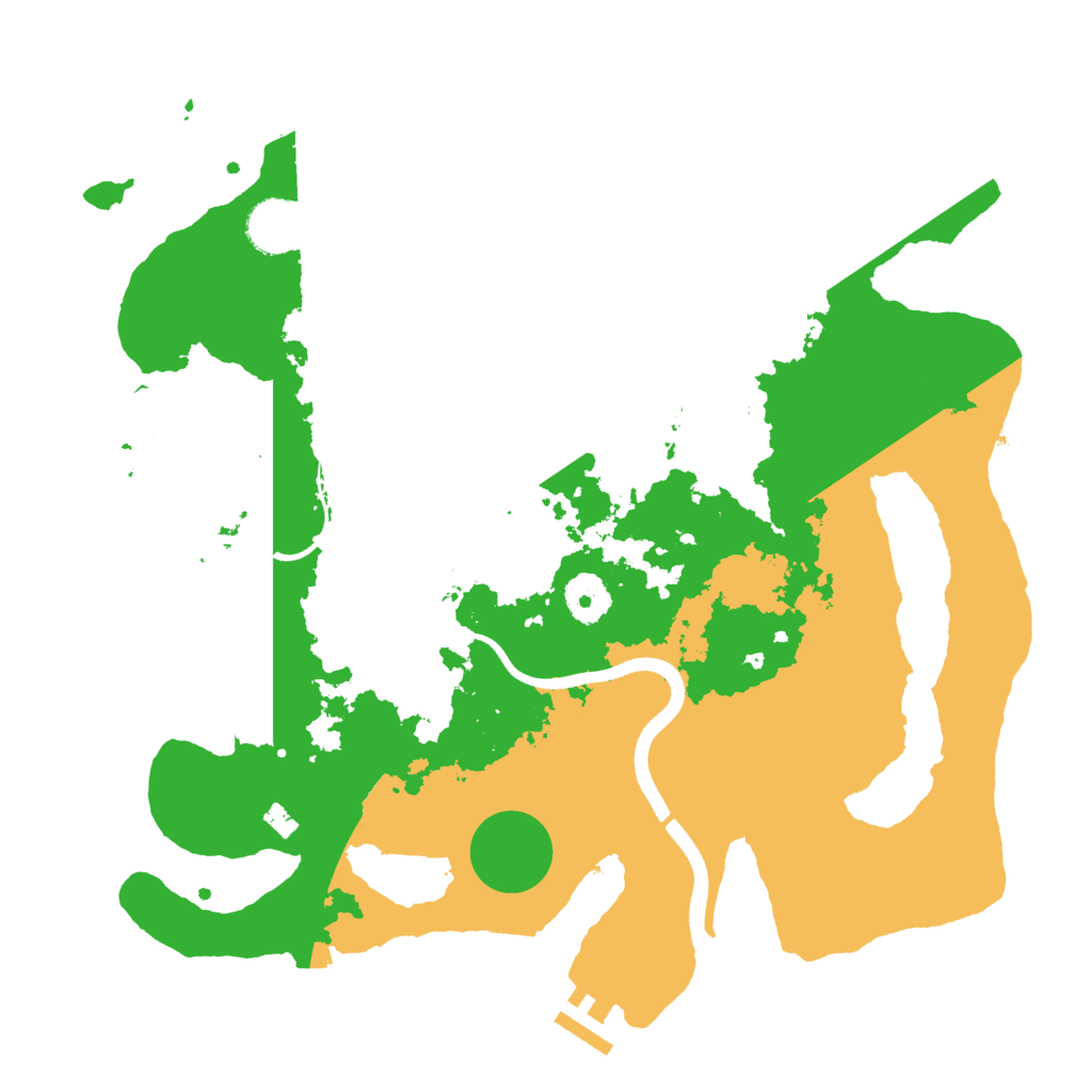 Biome Rust Map: Procedural Map, Size: 3500, Seed: 21832489