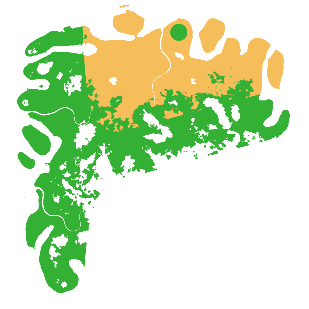 Biome Rust Map: Procedural Map, Size: 4800, Seed: 141