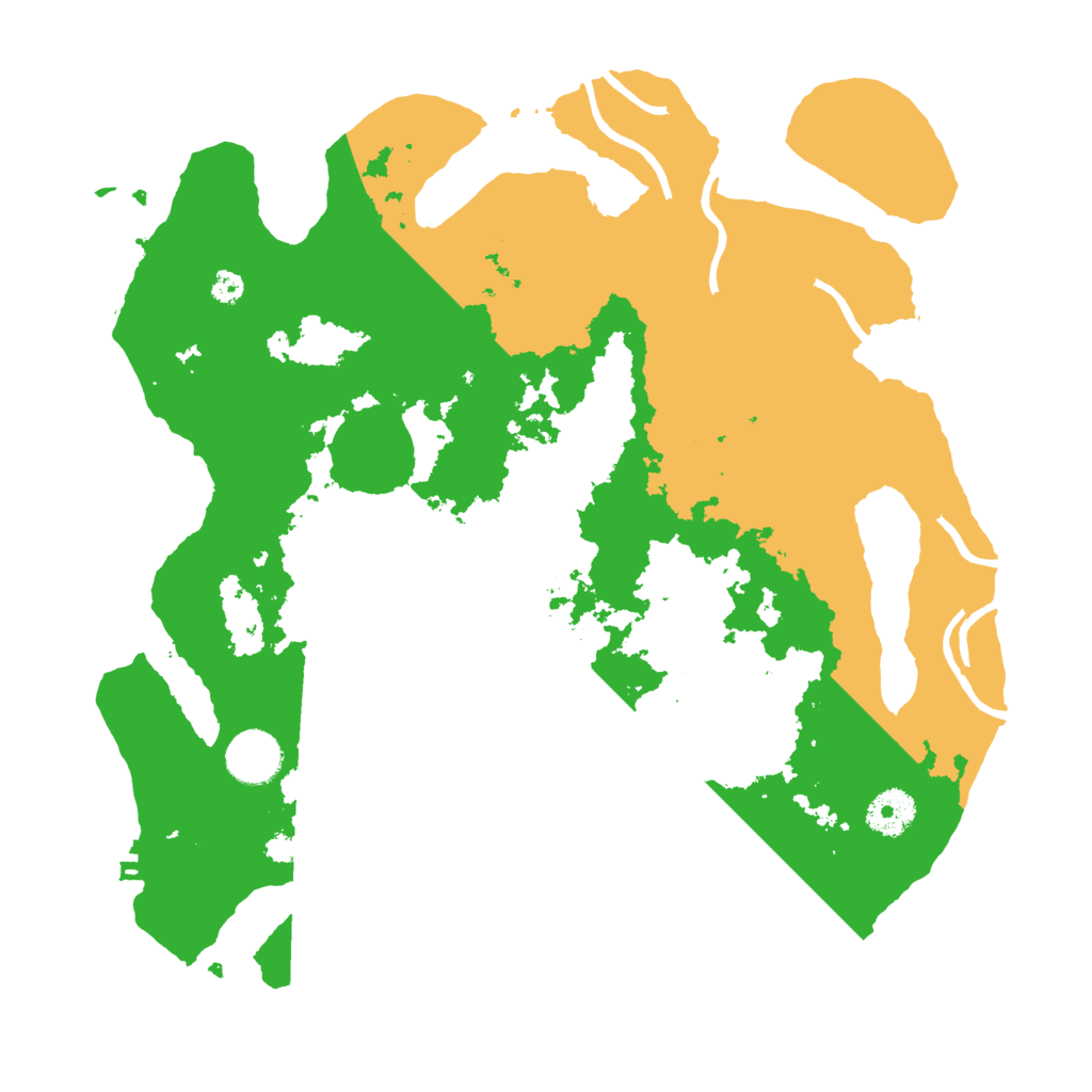 Biome Rust Map: Procedural Map, Size: 3500, Seed: 692693