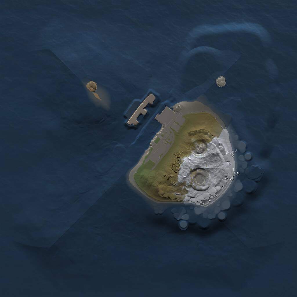Rust Map: Procedural Map, Size: 1200, Seed: 712372, 2 Monuments