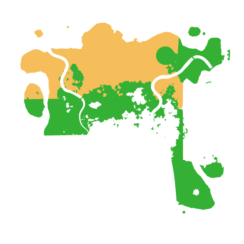 Biome Rust Map: Procedural Map, Size: 3500, Seed: 288781