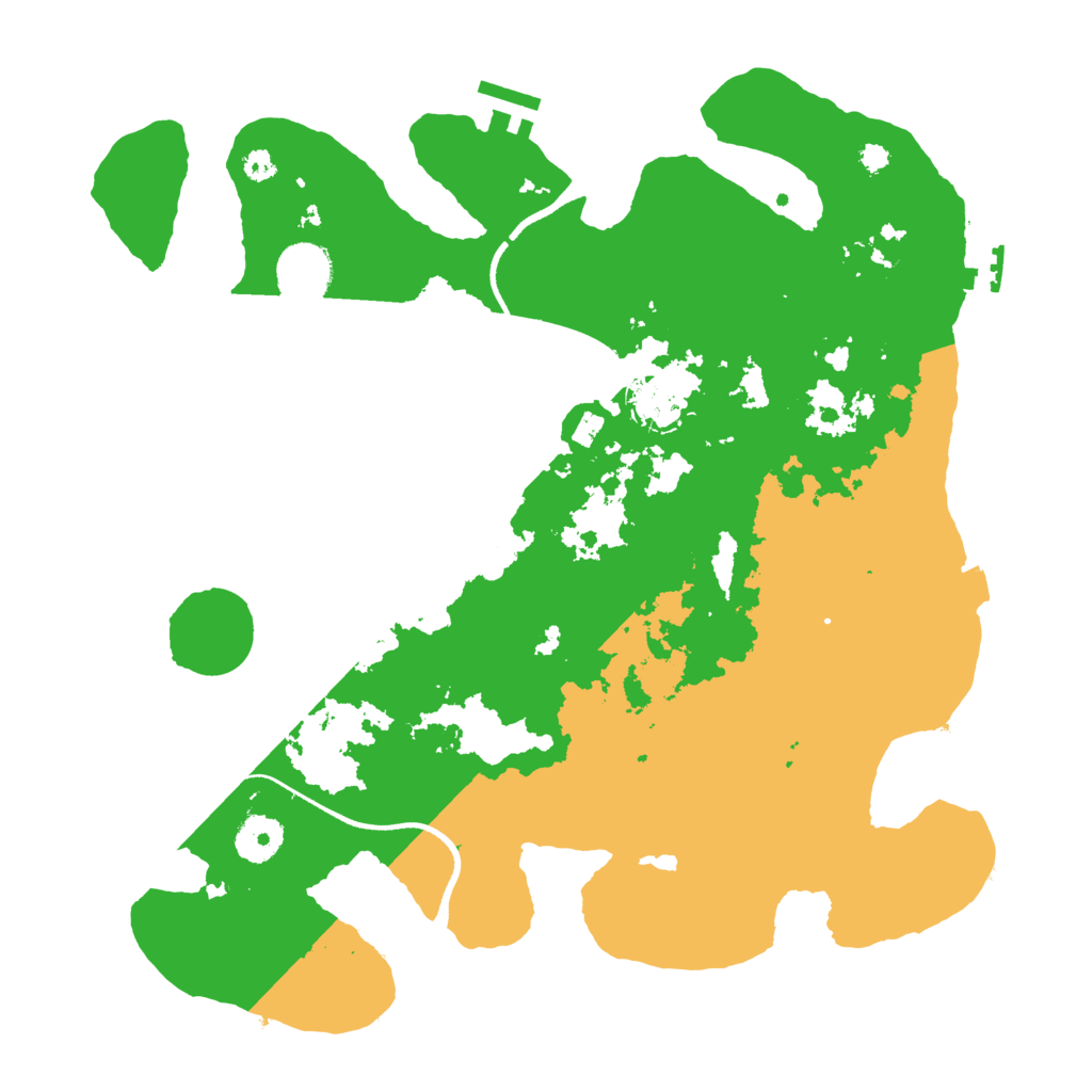 Biome Rust Map: Procedural Map, Size: 3500, Seed: 683809