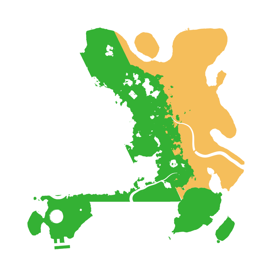 Biome Rust Map: Procedural Map, Size: 3500, Seed: 311097