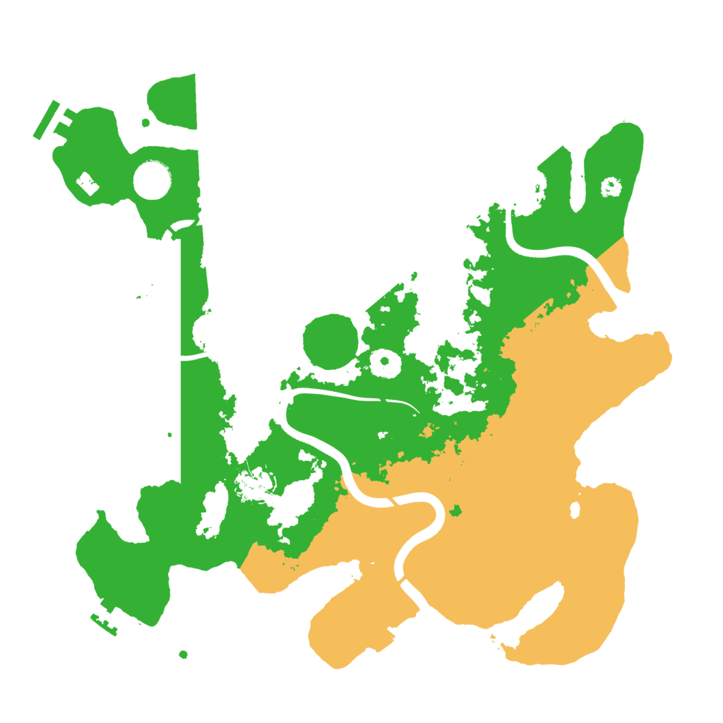 Biome Rust Map: Procedural Map, Size: 3500, Seed: 274375