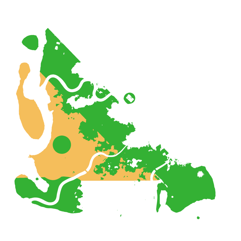 Biome Rust Map: Procedural Map, Size: 3500, Seed: 1578586857