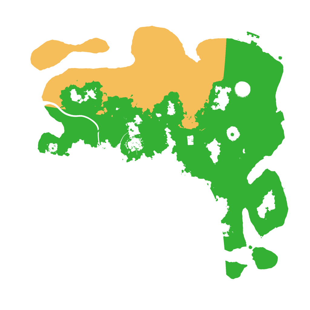 Biome Rust Map: Procedural Map, Size: 3500, Seed: 414322685