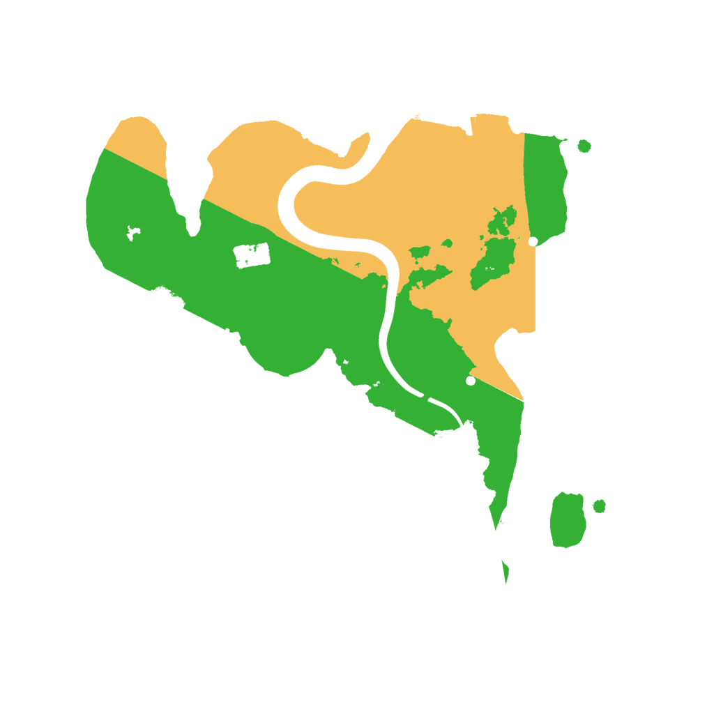 Biome Rust Map: Procedural Map, Size: 2200, Seed: 3