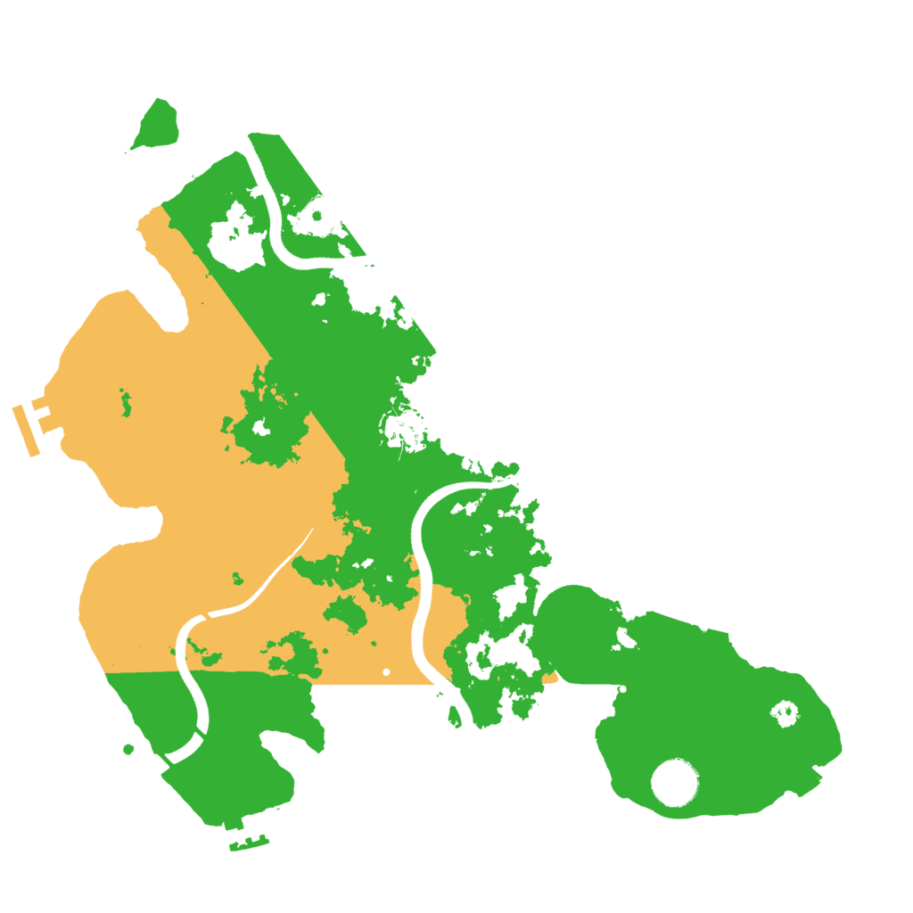 Biome Rust Map: Procedural Map, Size: 3500, Seed: 891754774