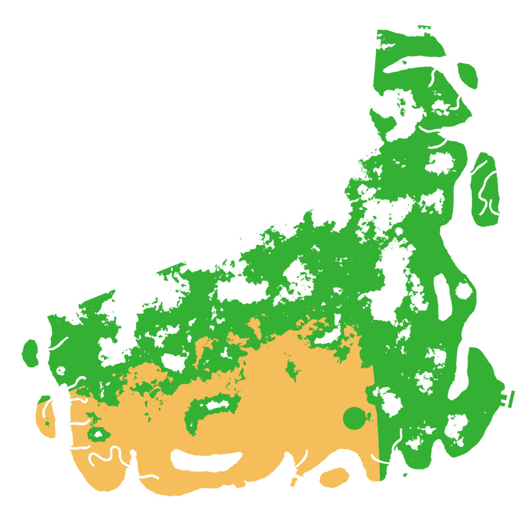 Biome Rust Map: Procedural Map, Size: 6000, Seed: 124936945