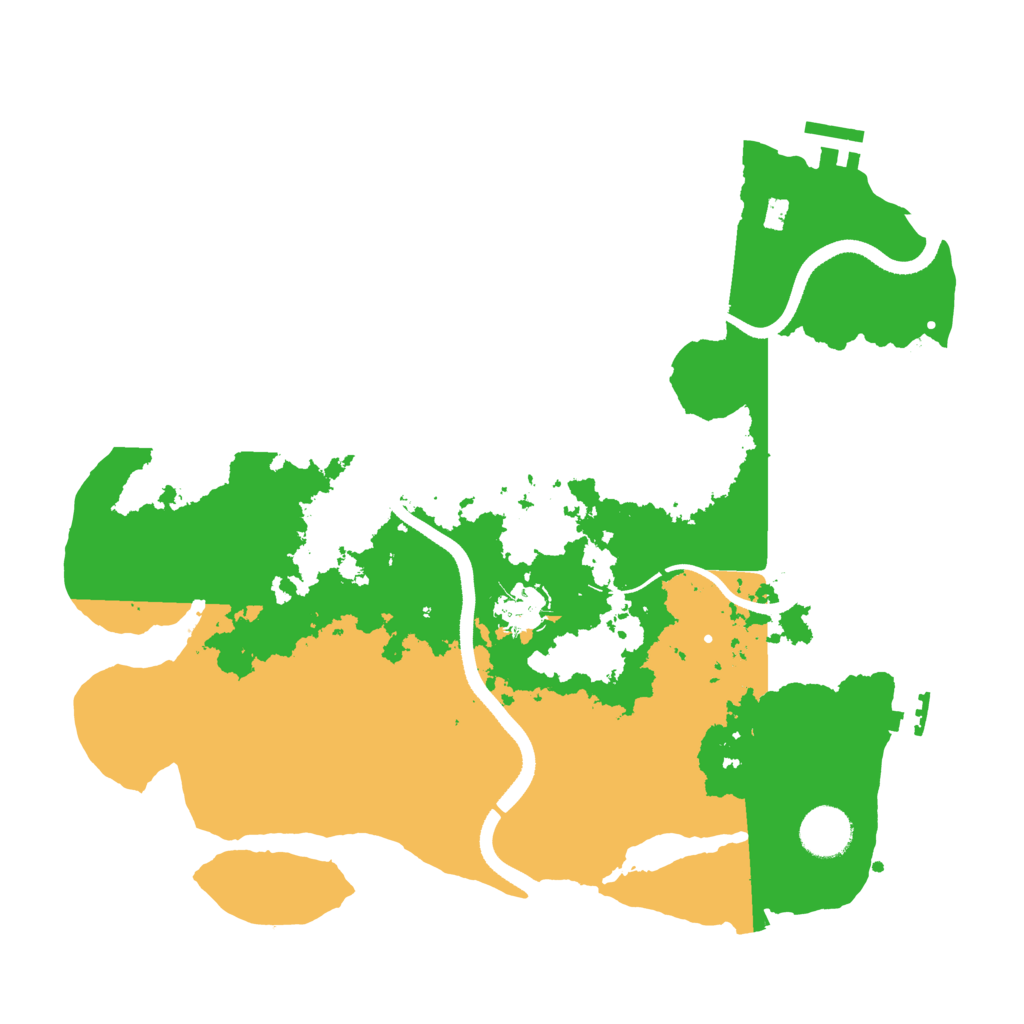 Biome Rust Map: Procedural Map, Size: 3500, Seed: 981196