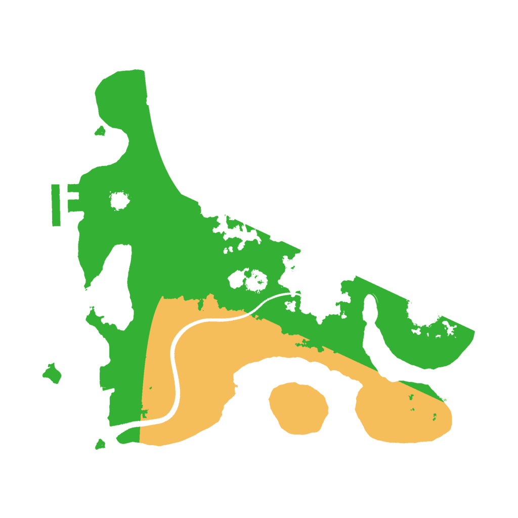 Biome Rust Map: Procedural Map, Size: 2500, Seed: 7482