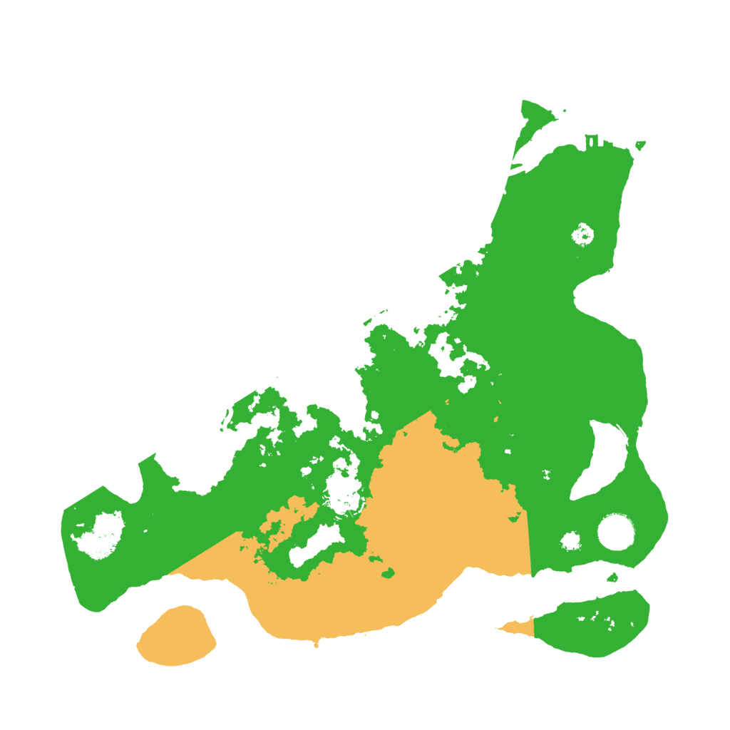 Biome Rust Map: Procedural Map, Size: 3500, Seed: 438425