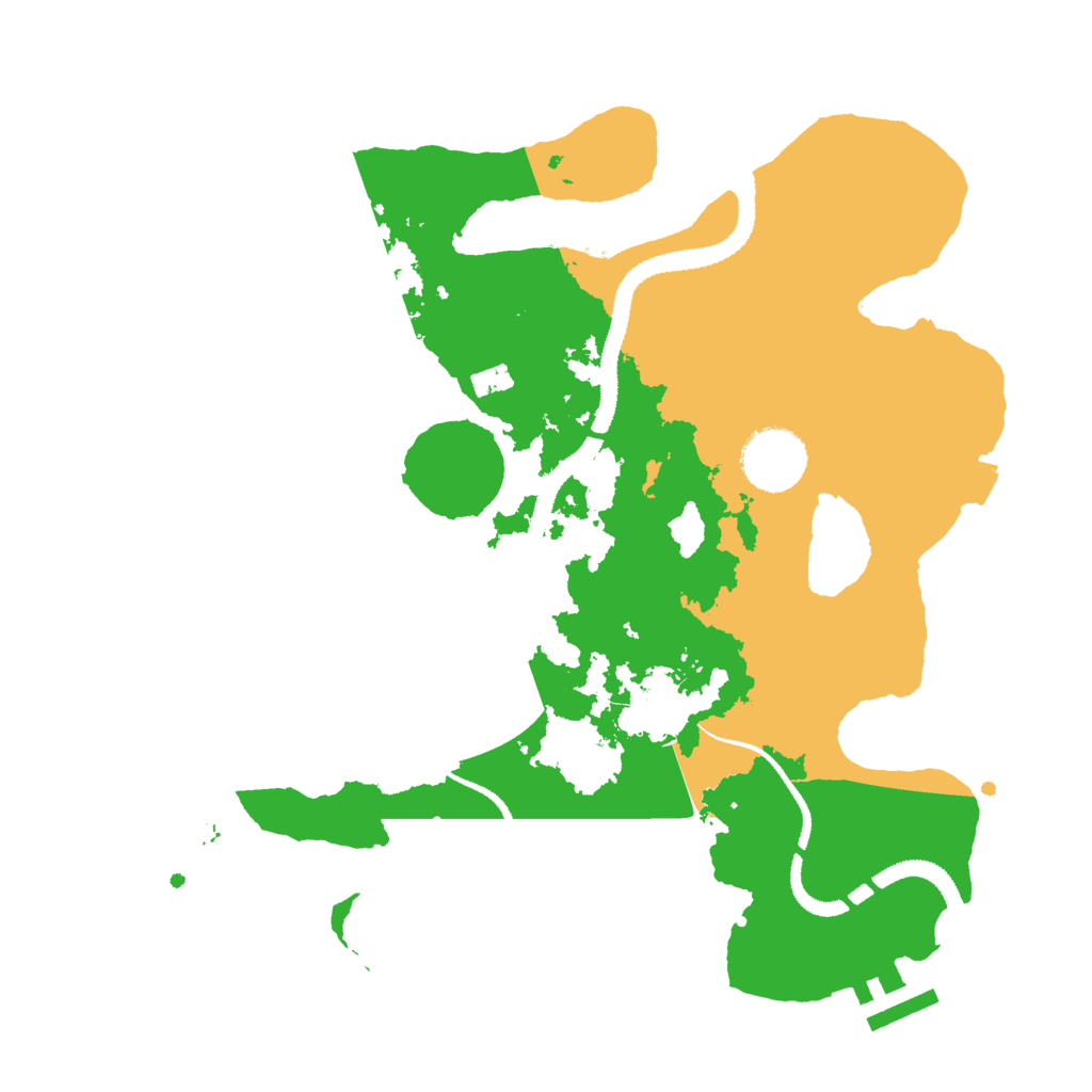 Biome Rust Map: Procedural Map, Size: 3000, Seed: 14643