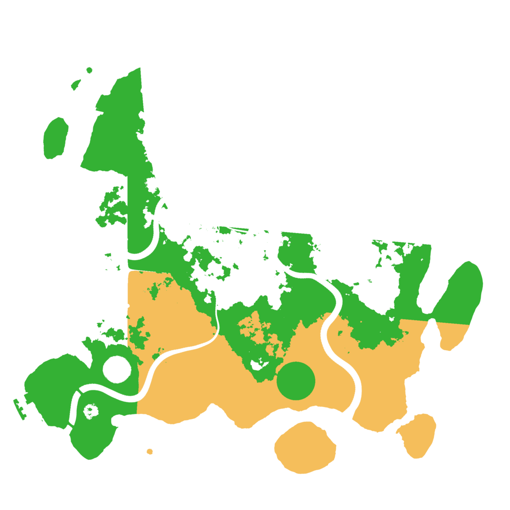Biome Rust Map: Procedural Map, Size: 3500, Seed: 75156