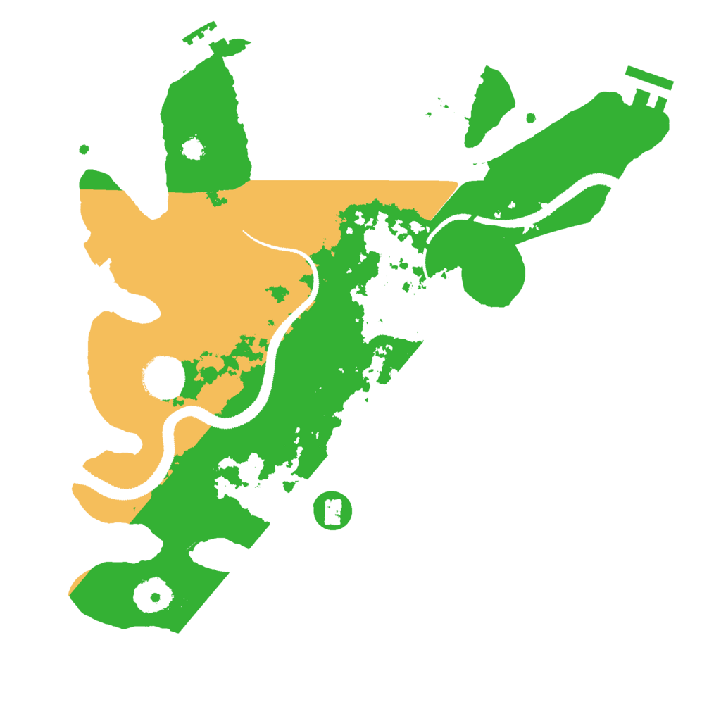 Biome Rust Map: Procedural Map, Size: 3000, Seed: 2997