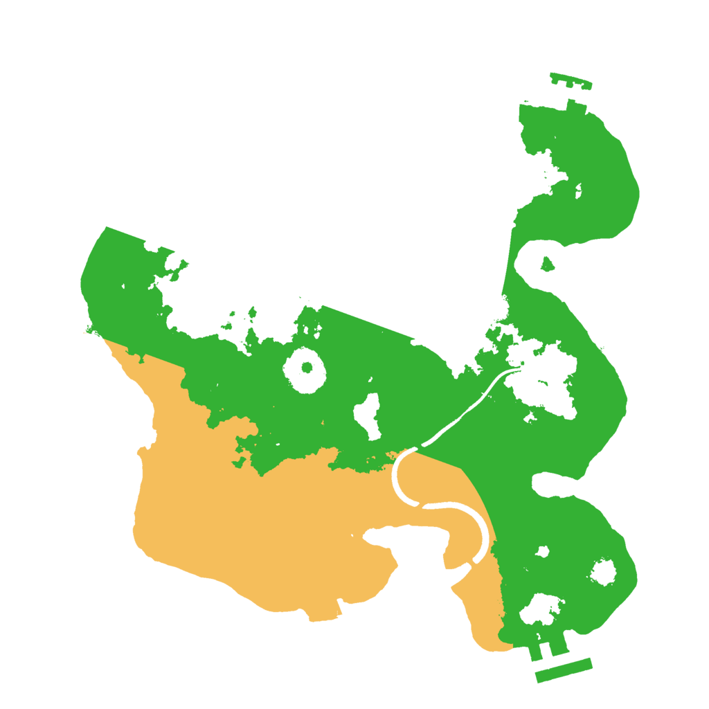 Biome Rust Map: Procedural Map, Size: 2500, Seed: 1123691551