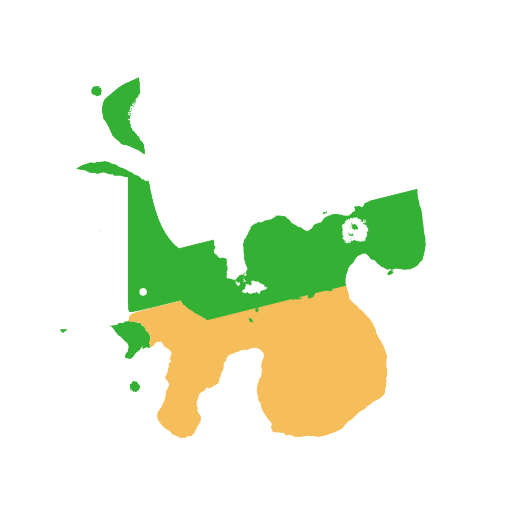 Biome Rust Map: Procedural Map, Size: 2000, Seed: 516541
