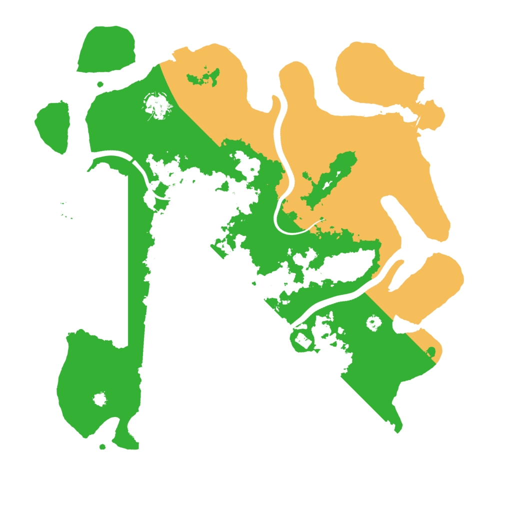 Biome Rust Map: Procedural Map, Size: 3500, Seed: 237783966