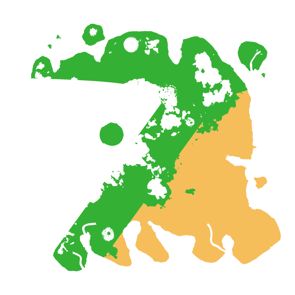 Biome Rust Map: Procedural Map, Size: 3500, Seed: 21658458